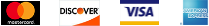 Mastercard, Discovery, Visa, & Amex