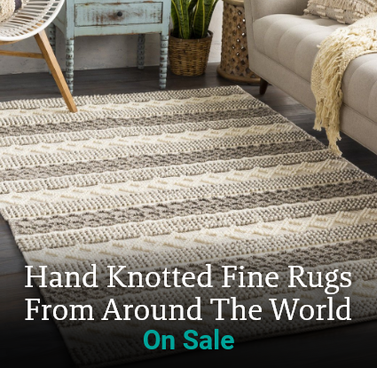 All Hand Knotted Fine Rugs from around the World On Sale